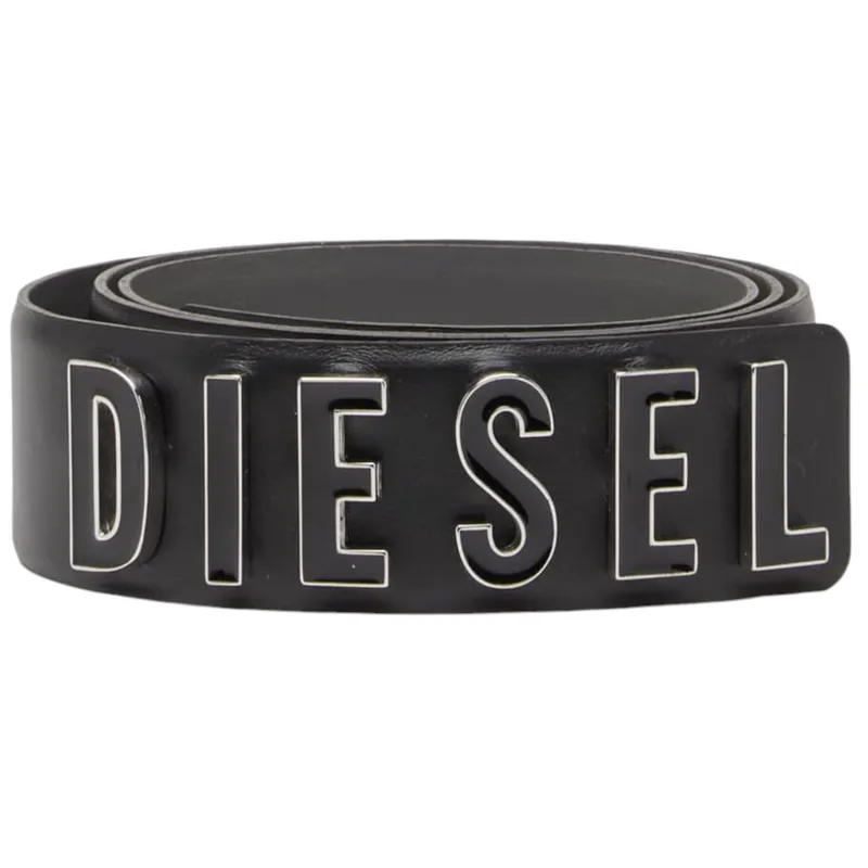 diesel b letter womens leather belt logo casual metal buckle3