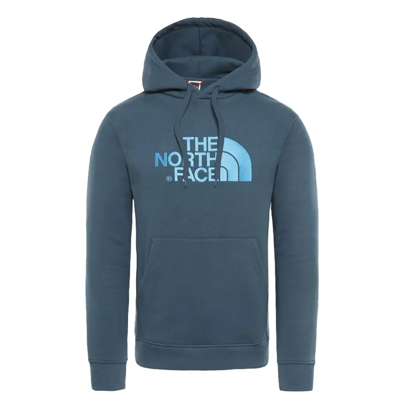 the north face drew peak fleece hoodie pullover winter blue3