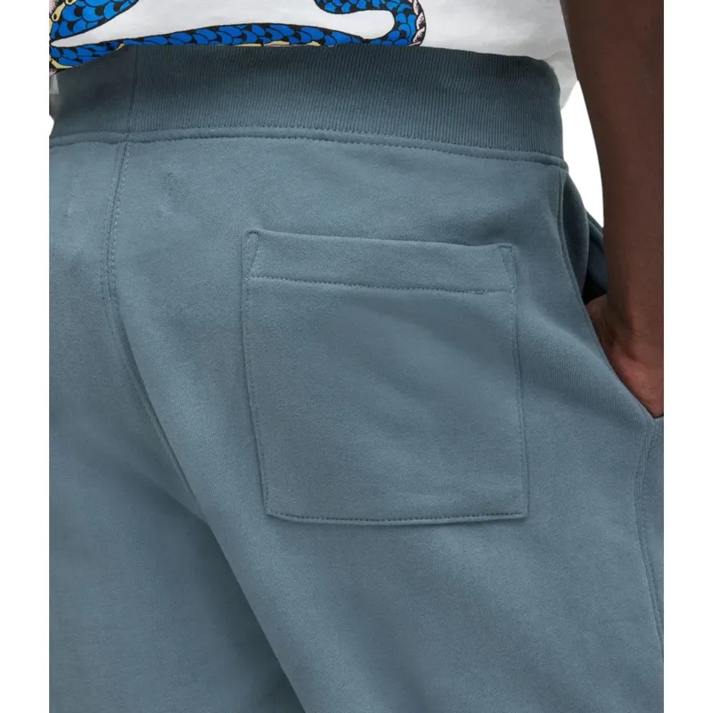 all saints raven mens slim fit sweatpants baltic blue3