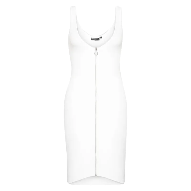 brave soul womens dress sleeveless midi bodycon white3