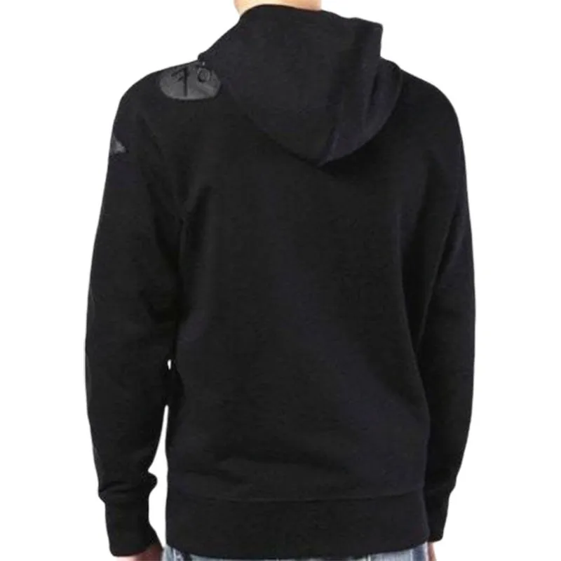 diesel s black patch mens zipped hoodie  long sleeve sweatshirts3
