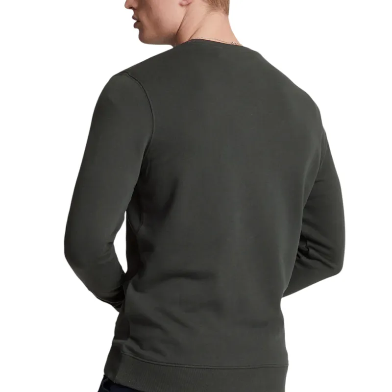 lyle & scott ml424ton tonal eagle mens crew neck knitted jumper gunmetal3