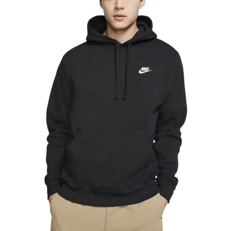 nike bv2654 mens tracksuits club fleece hoodie jogger loose fit sportswear black3