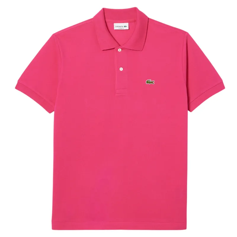 lacoste l1212 mens polo t shirts classic fit short sleeve rose3