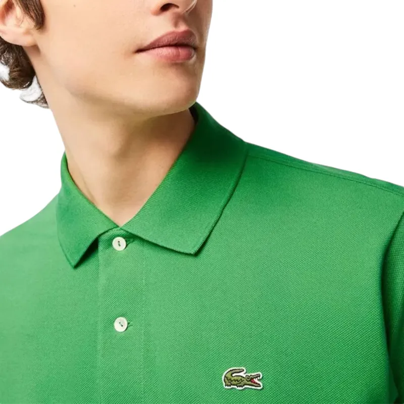 lacoste l1212 mens polo t shirts classic fit short sleeve kelly green3
