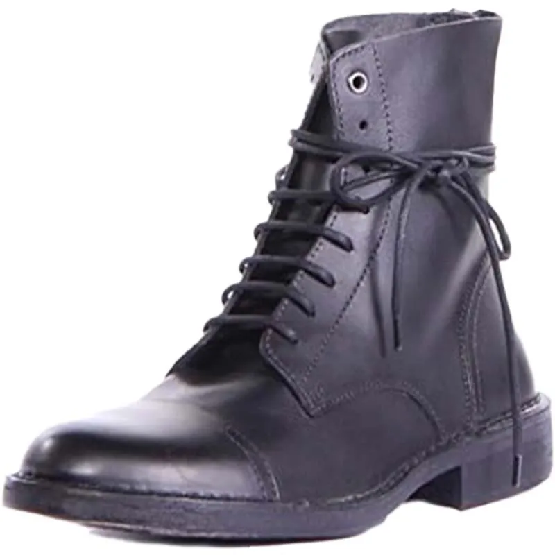 dieseld pit mens boots black leather casual comfort leather shoes3