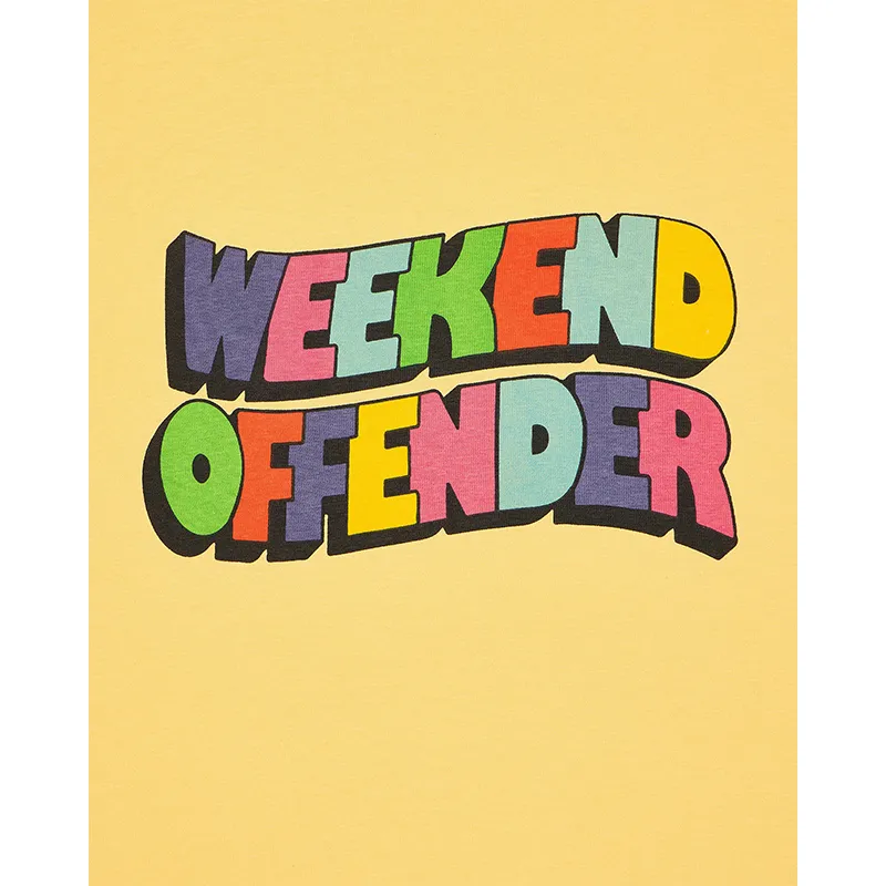 weekend offender mens t shirts hallelujah graphic cotton tee yellow3
