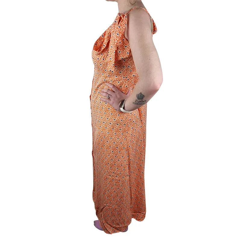 brave soul womens dress sleeveless casual party tops orange dress3