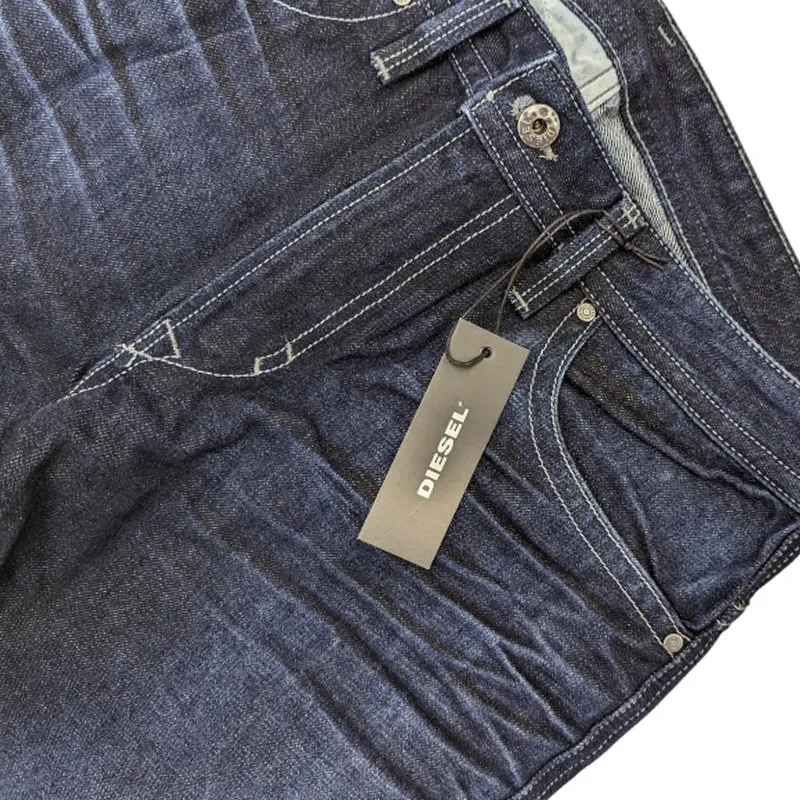 diesel rn93243 mens denim jeans regular fit casual cotton trousers3