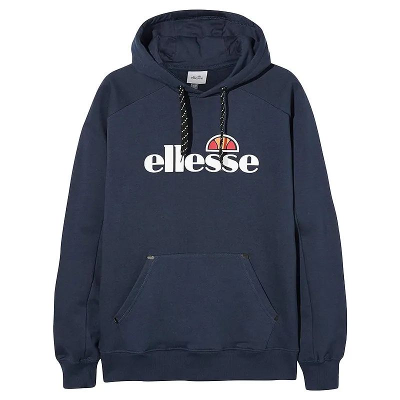 ellesse mens pullover hoodie long sleeve fleece top navy blue3