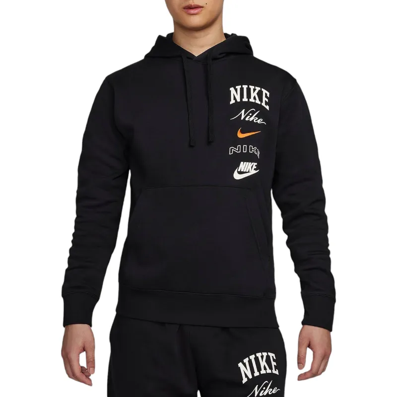 nike fn2635 mens fleece sweat hoodie black4