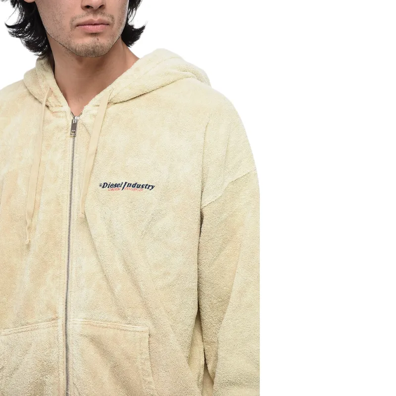 diesel s-ummerry-zip-e8 0teak mens hoodie zip up regular fit4