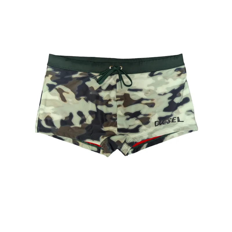 diesel bmbx-brad mens swim brief shorts camouflage summer beach4