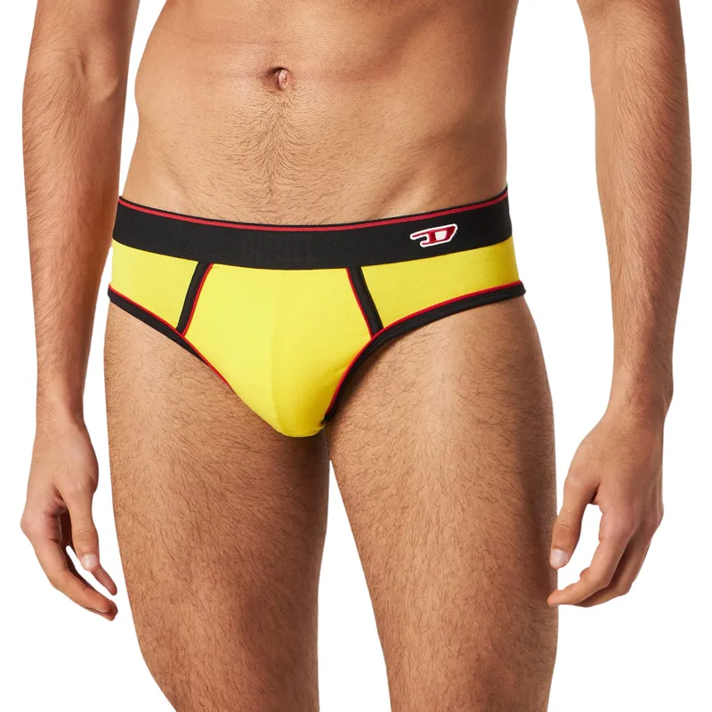 diesel umbr-andre 0jmam mens briefs 1x pack underwear yellow4