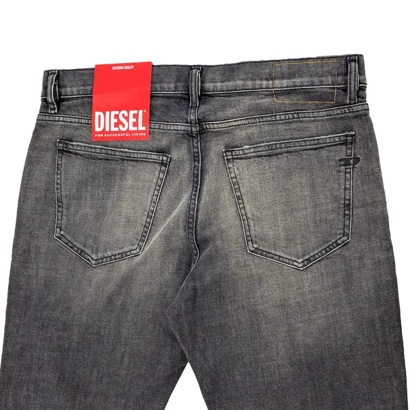 diesel 2019 d-strukt 09f07 mens denim jeans distressed slim fit4
