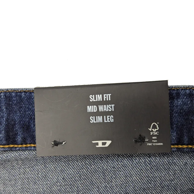 diesel 2019 d-strukt-r mens denim jeans slim fit mid waist4