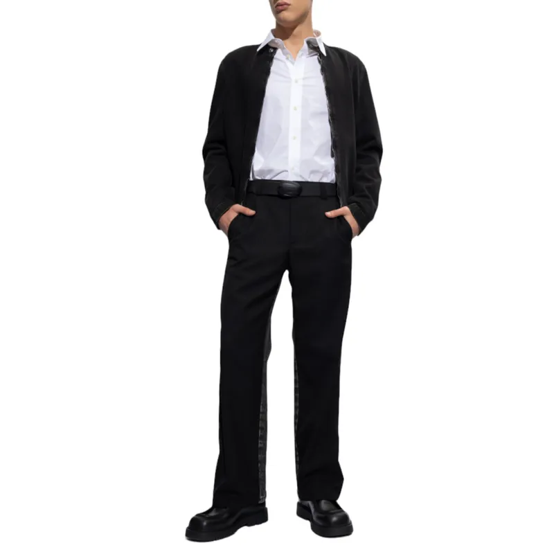 diesel p-wire-a mens paneled denim trousers black4