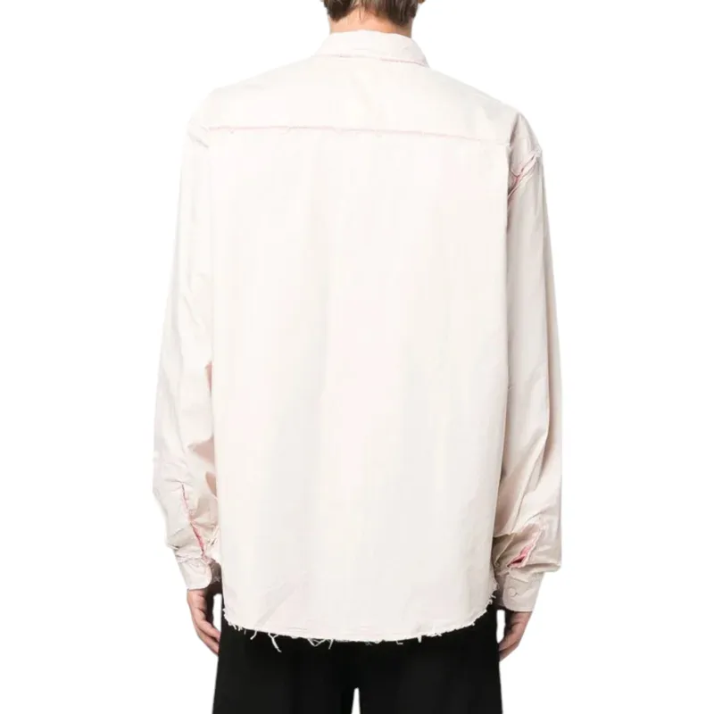 diesel s-weezer mens shirts camicia regular fit cream4