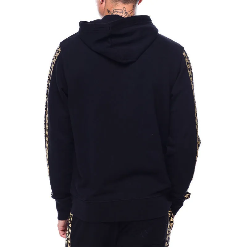 true religion mens zip hoodie cotton fleece  sweatshirt black4