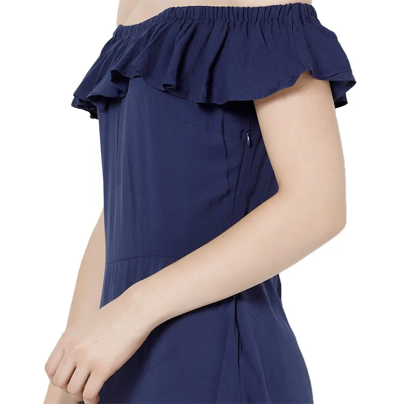 brave soul aruba women off shoulder min dress dark blue4