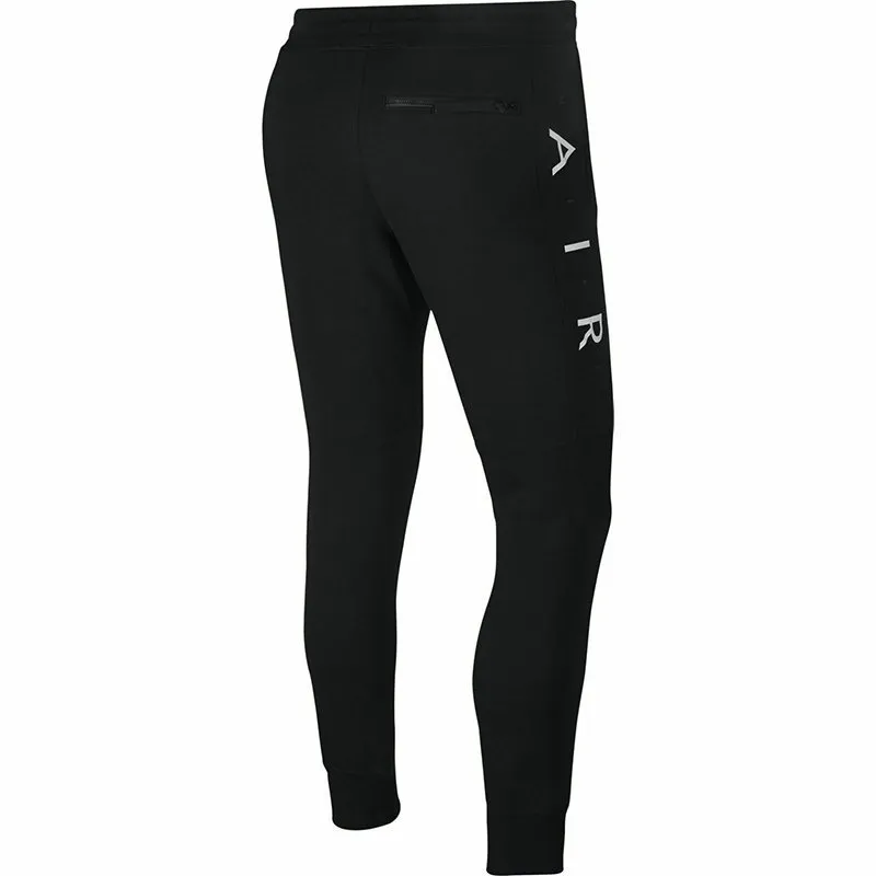 nike air 886044 mens fleece joggers club zip leg print black4