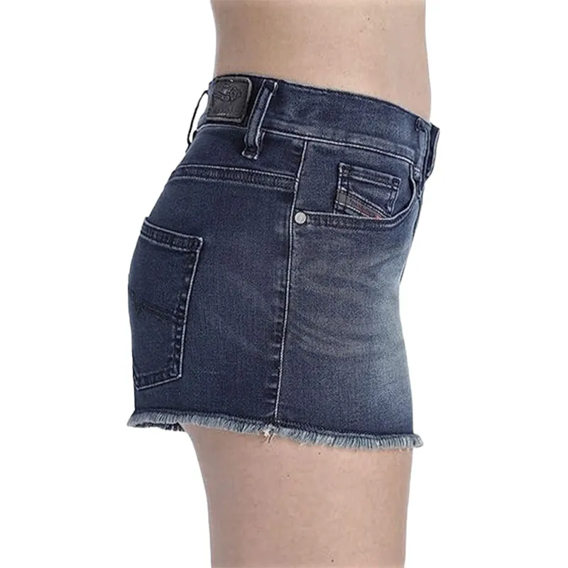 diesel de-shoris womens denim shorts summer hot pants light blue4