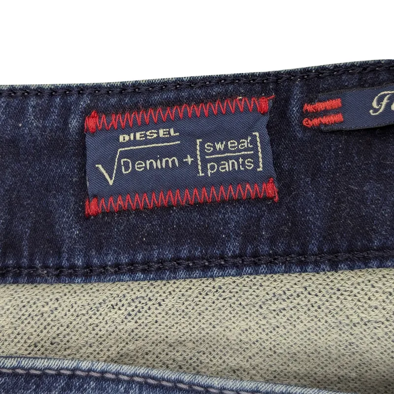 diesel fayza ne 0665r womens jeans sweat denim pant w254