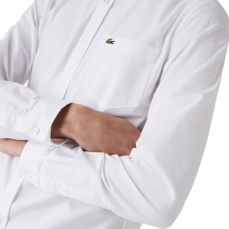 lacoste ch4976 mens oxford shirts long sleeve white4
