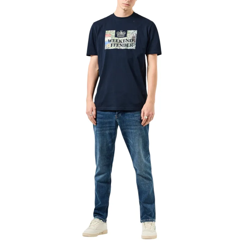 weekend offender bad man graphic mens t shirts regular fit navy4