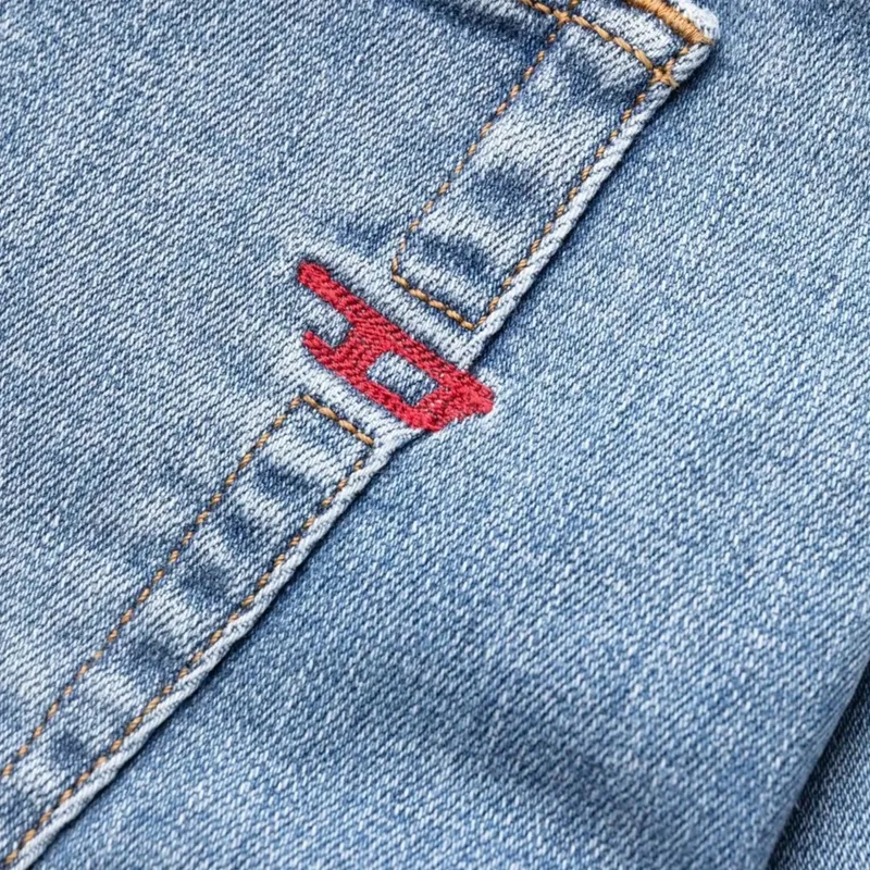 diesel 1983 09c01 mens denim jeans ​​​​​​​tapered leg blue4