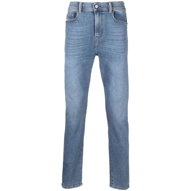 diesel 1983 09c01 mens denim jeans ​​​​​​​regular fit blue4