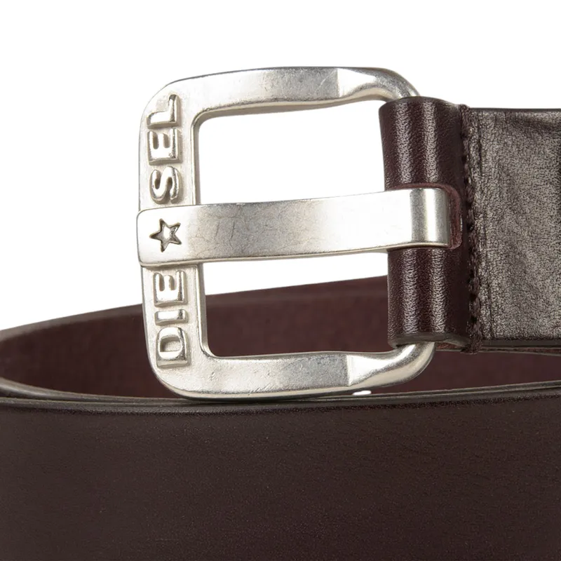 diesel b-star mens genuine leather belts metal buckle brown4