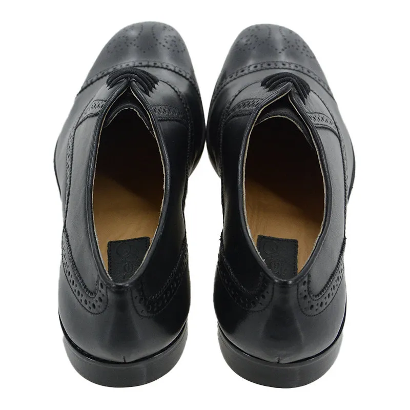 Ninety9 Steps Amp008 Mens Smart Comfortable Leather Shoes Black