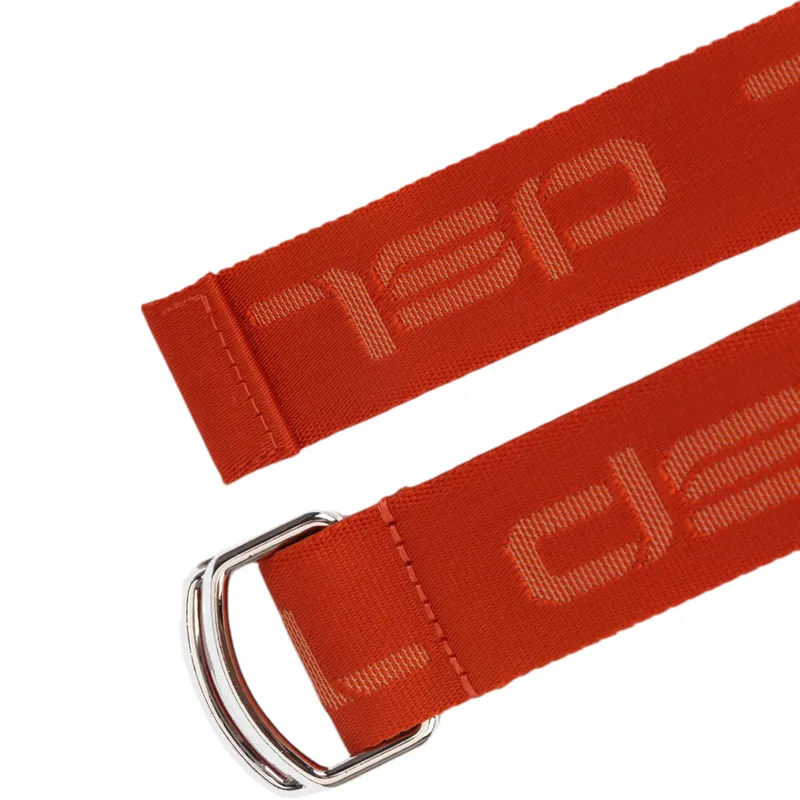 diesel b-tone mens d ring belt woven solid fabric webbing orange4
