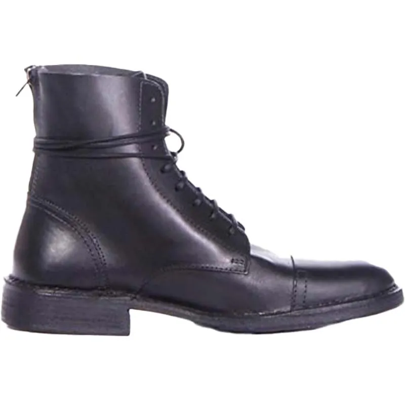 dieseld pit mens boots black leather casual comfort leather shoes4
