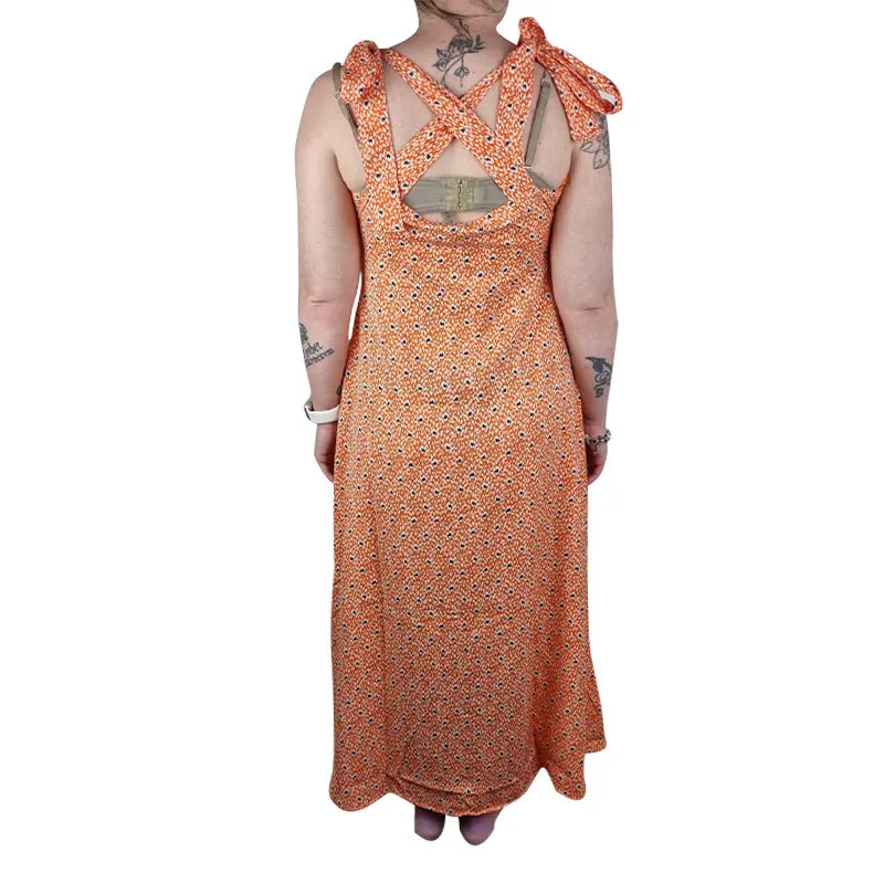 brave soul womens dress sleeveless casual party tops orange dress4