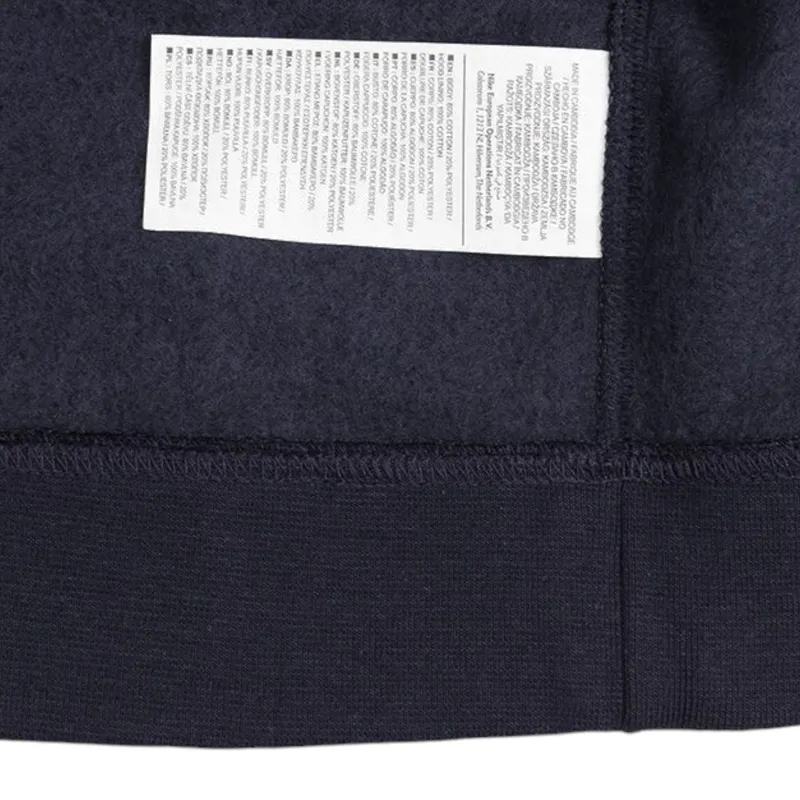nike cw6887 mens fleece hoodie long sleeve navy4