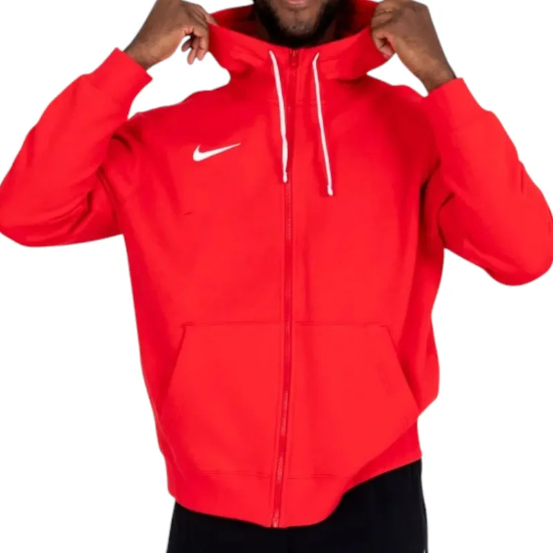 nike cw6887 mens fleece hoodie long sleeve red4