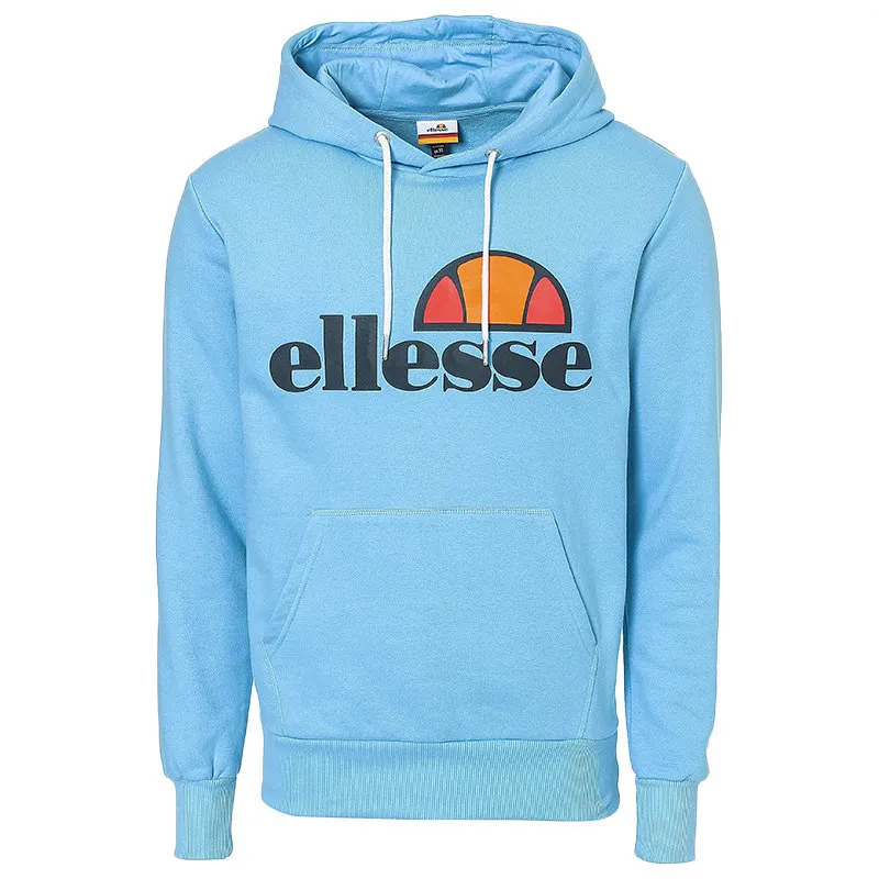 ellesse mens pullover hoodie long sleeve fleece top sky blue4