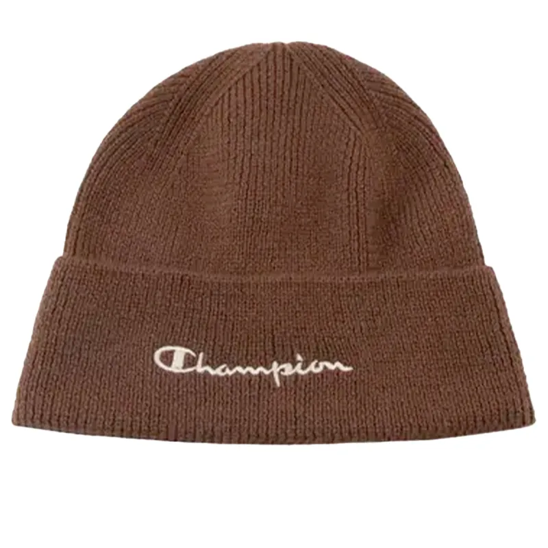 champion mens beanie hat thick winter warm ribbed caps brown5