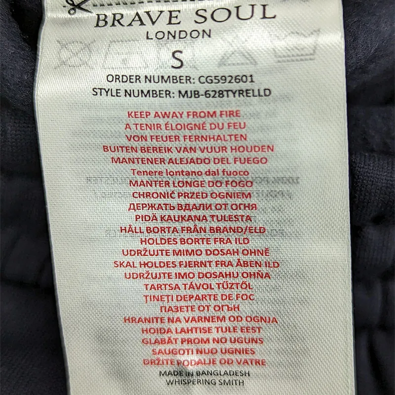brave soul mens joggers fleece bottoms casual trousers navy5