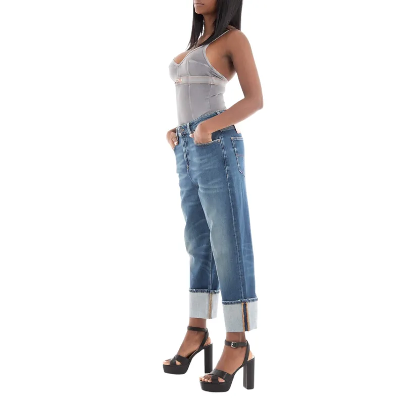 diesel 1999 007l1 womens denim jeans loose fit blue pants5