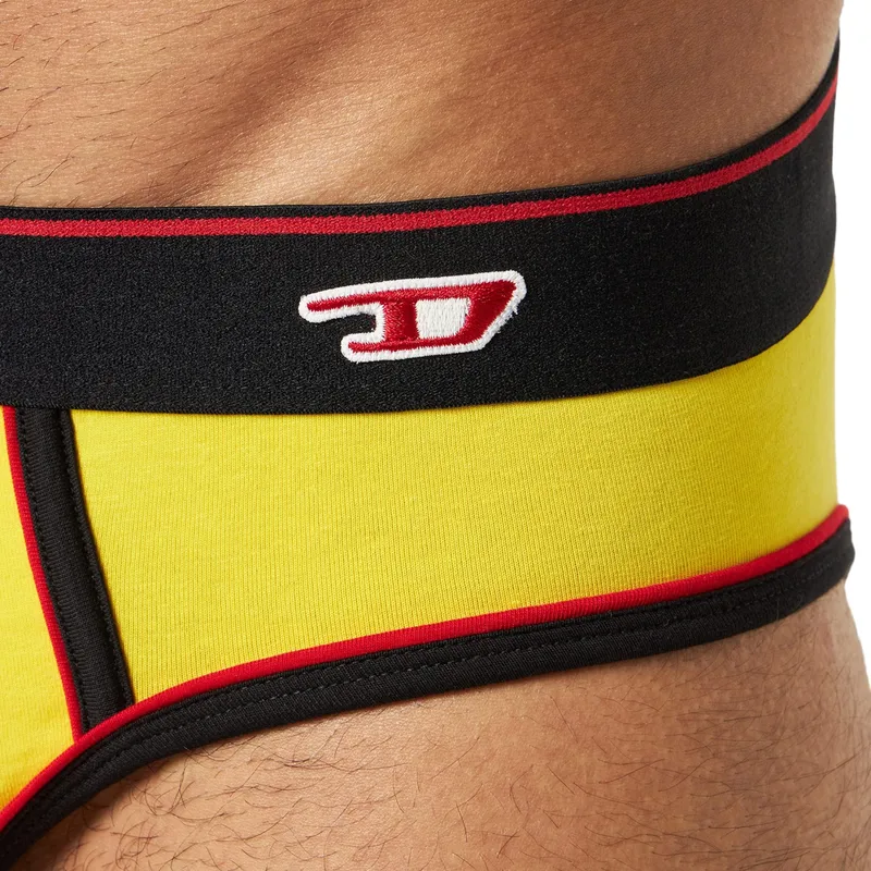 diesel umbr-andre 0jmam mens briefs 1x pack underwear yellow5
