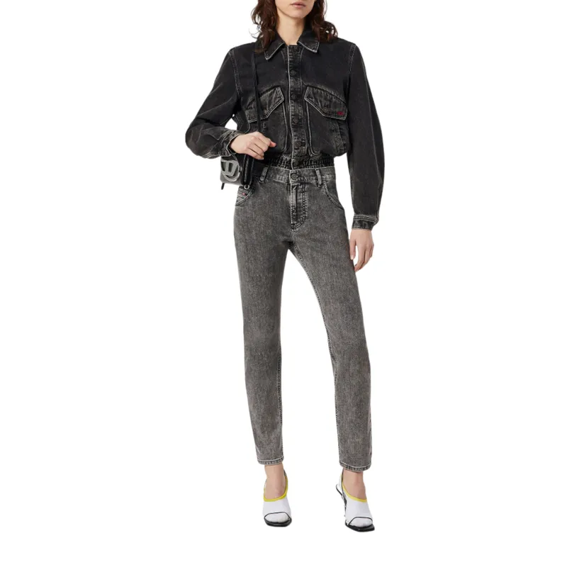 diesel d krailey womens denim jogg jeans sweat slim fit grey5
