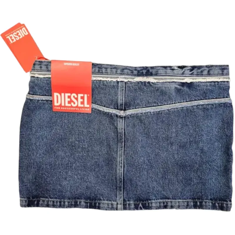 diesel de-ron womens denim bodycon mini skirts5