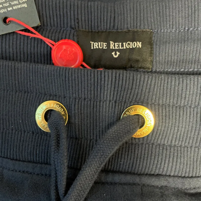 true religion mens jogger casual cotton navy bottom5