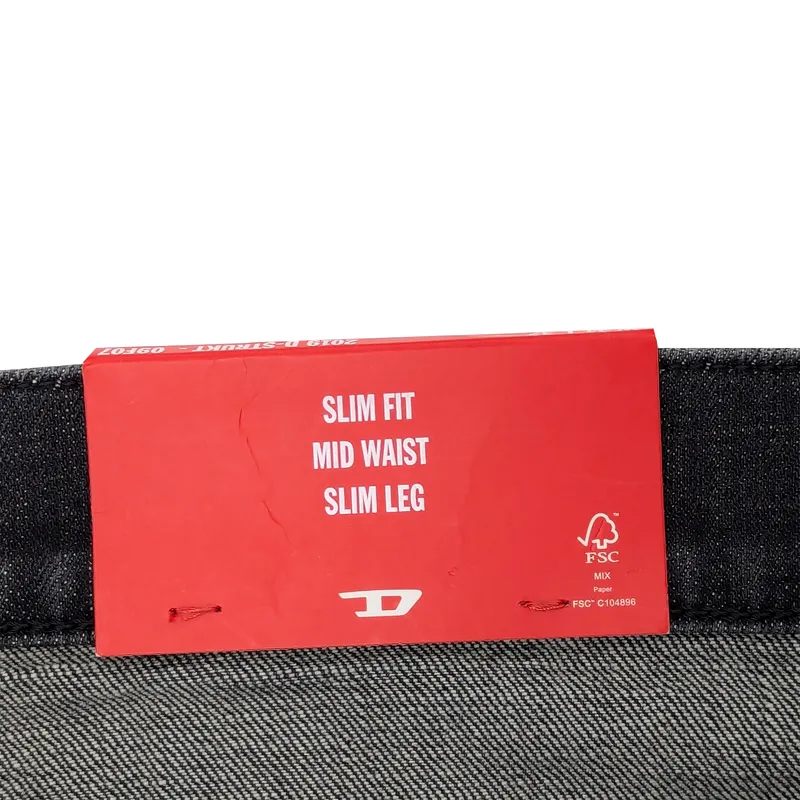 diesel 2019 d-strukt 09f07 mens denim jeans distressed slim fit5