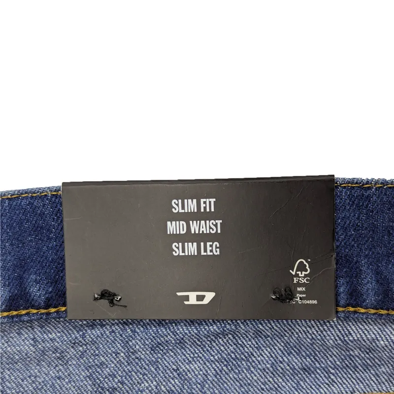 diesel 2019 d-strukt r0r72 mens denim jeans slim fit distressed5