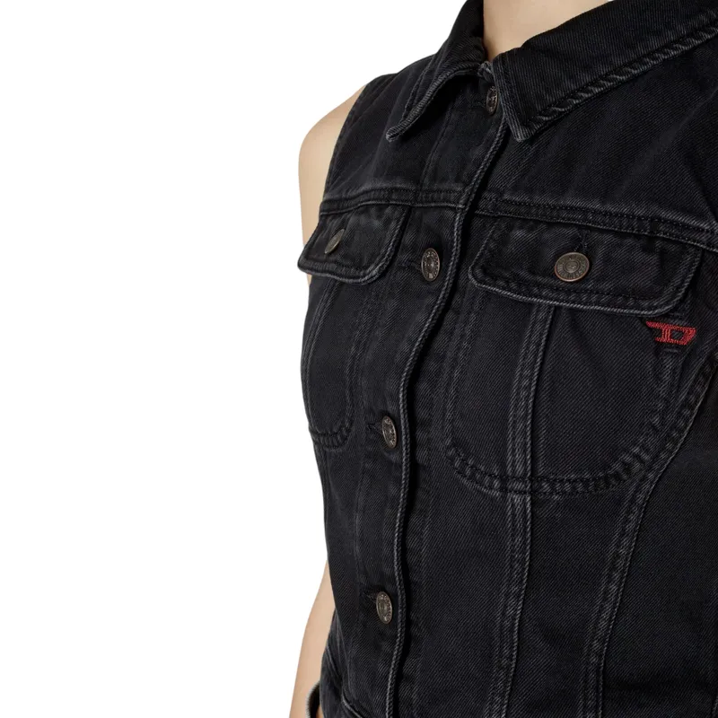 diesel de-slimmy-sm womens denim waistcoat vest gilet5