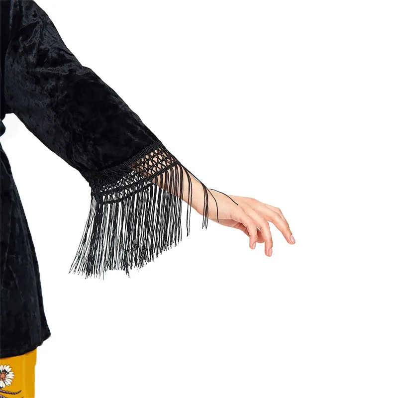 brave soul tess womens kimono cardigan v neck open front black5